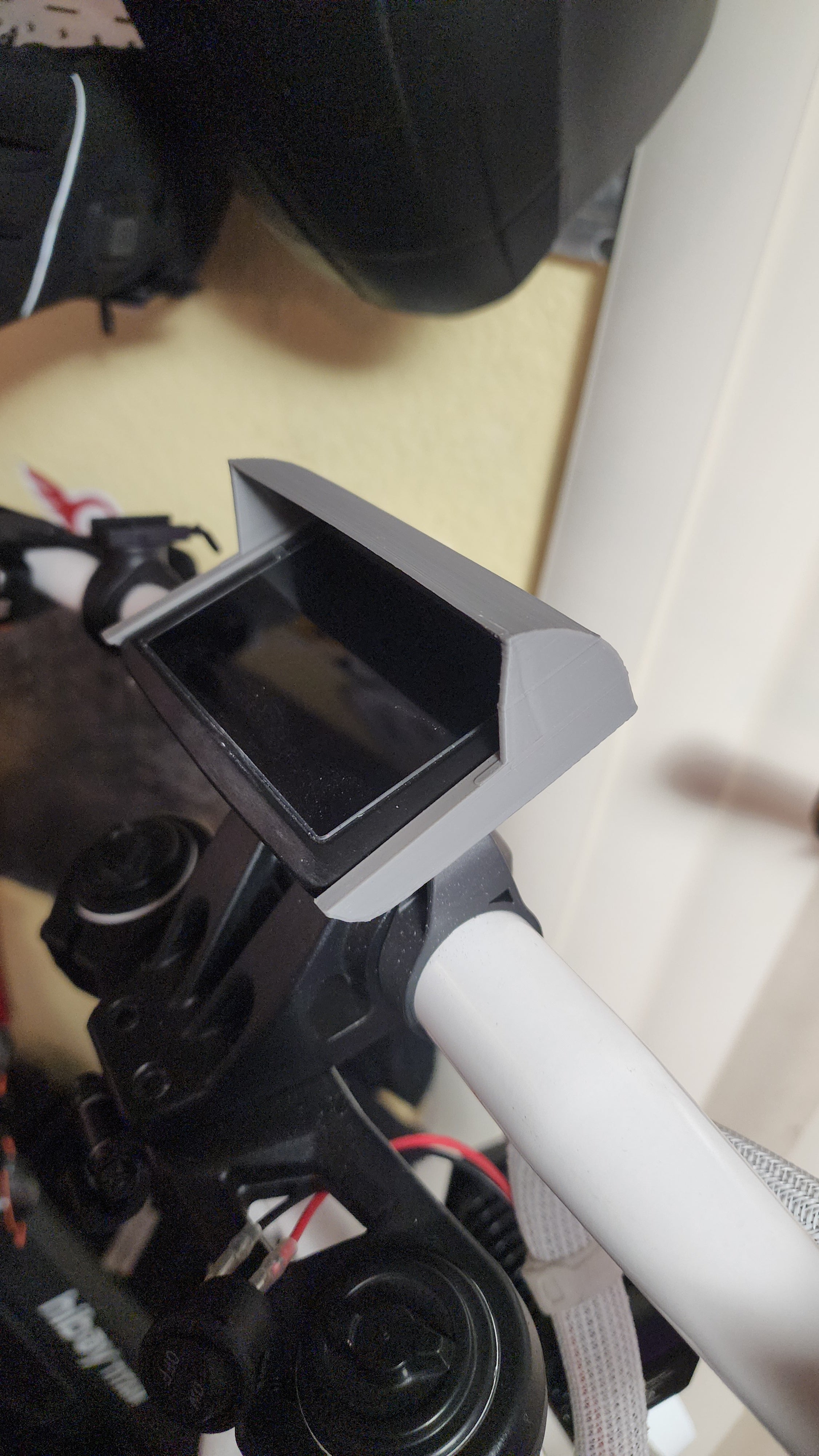 3d Printed display cover mounted on the Hooga Daytona Electric Scooter