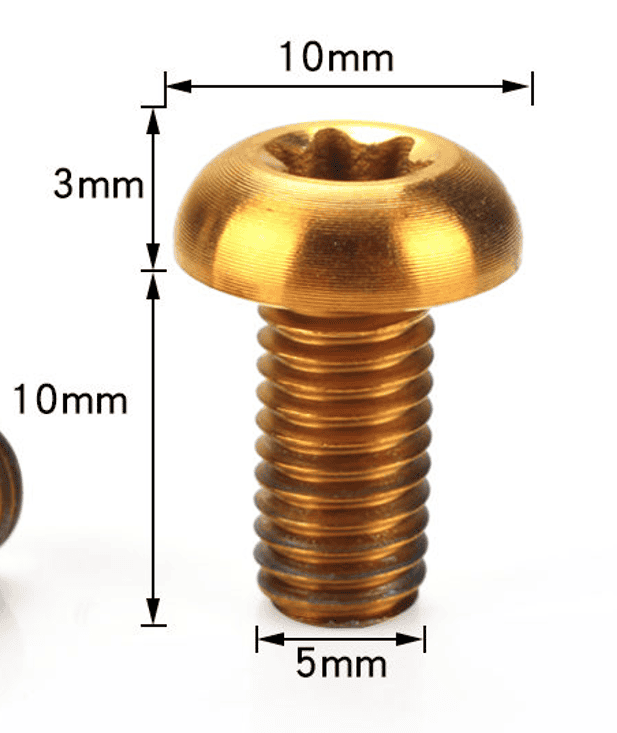 Titanium Brake Rotor Bolts (12 pack) image 2