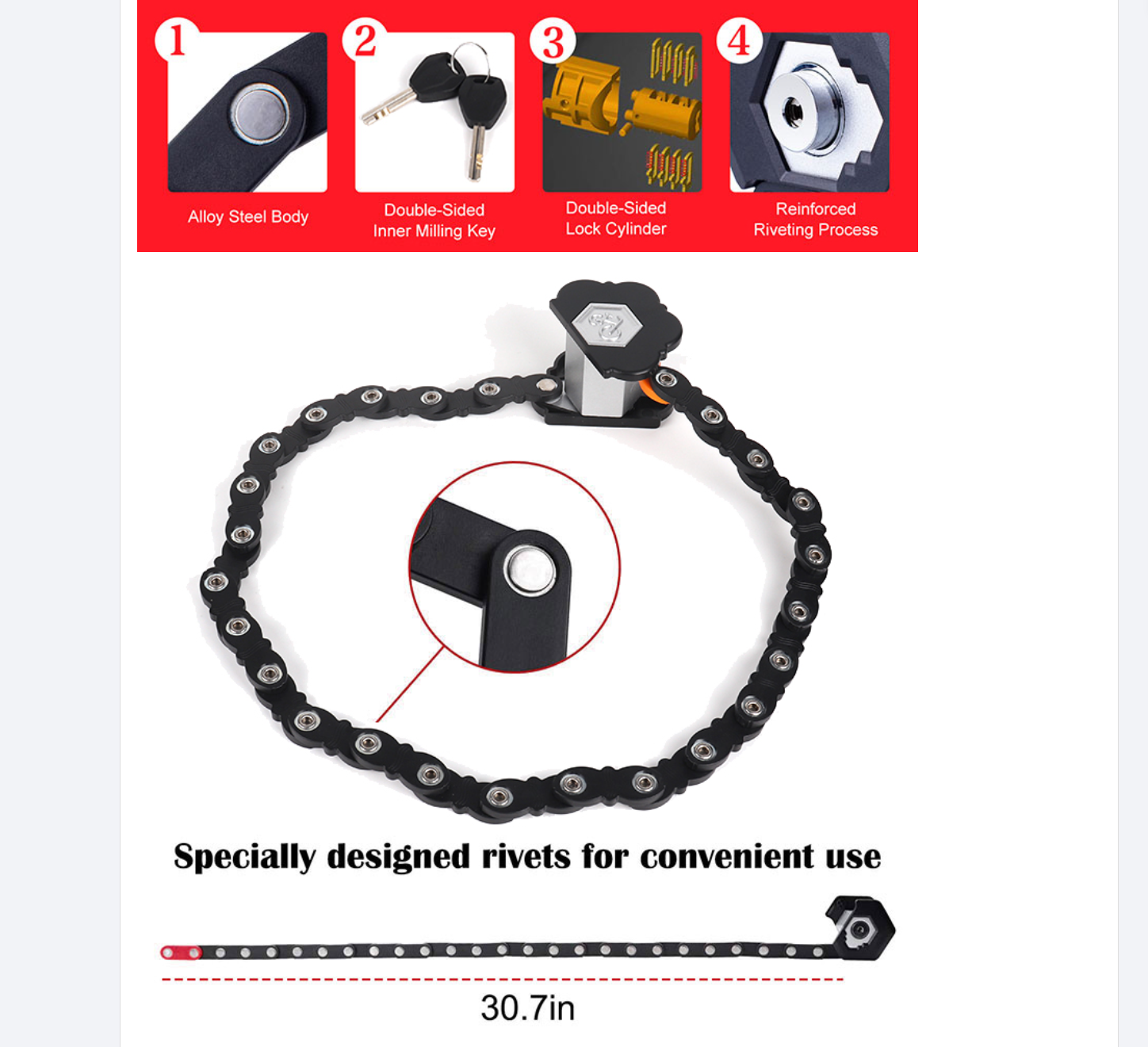 Compact Folding Lock image 2