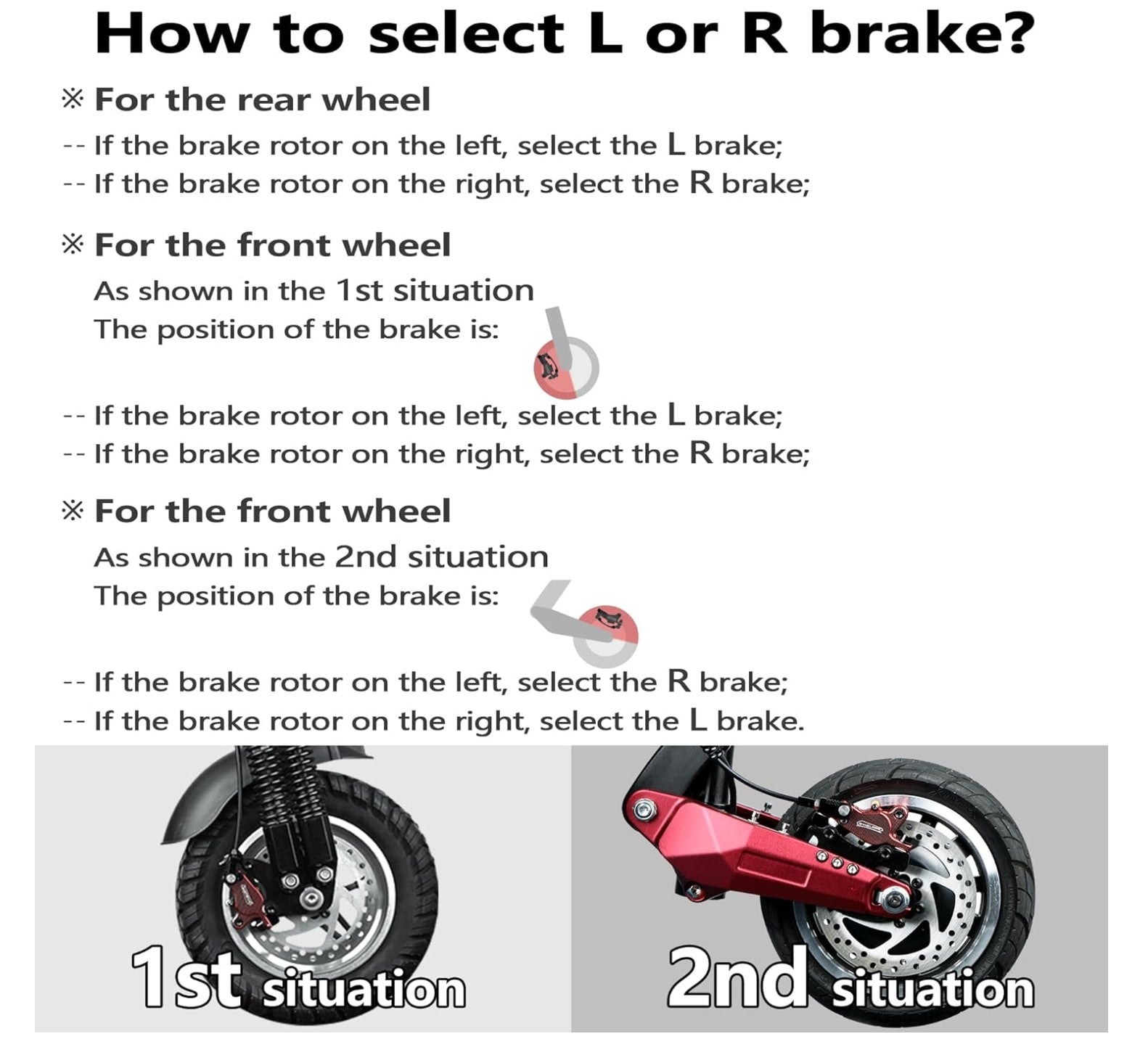 Quad Piston Electric Scooter Brake Upgrade Kit