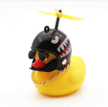 Handlebar Duck Buddy - White With Black Star image