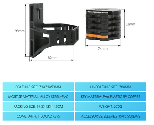 Compact Folding Lock image 1