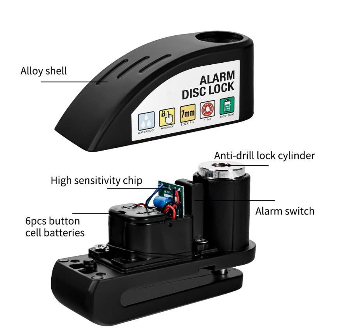 Disc Brake Rotor Alarm 120db image 3