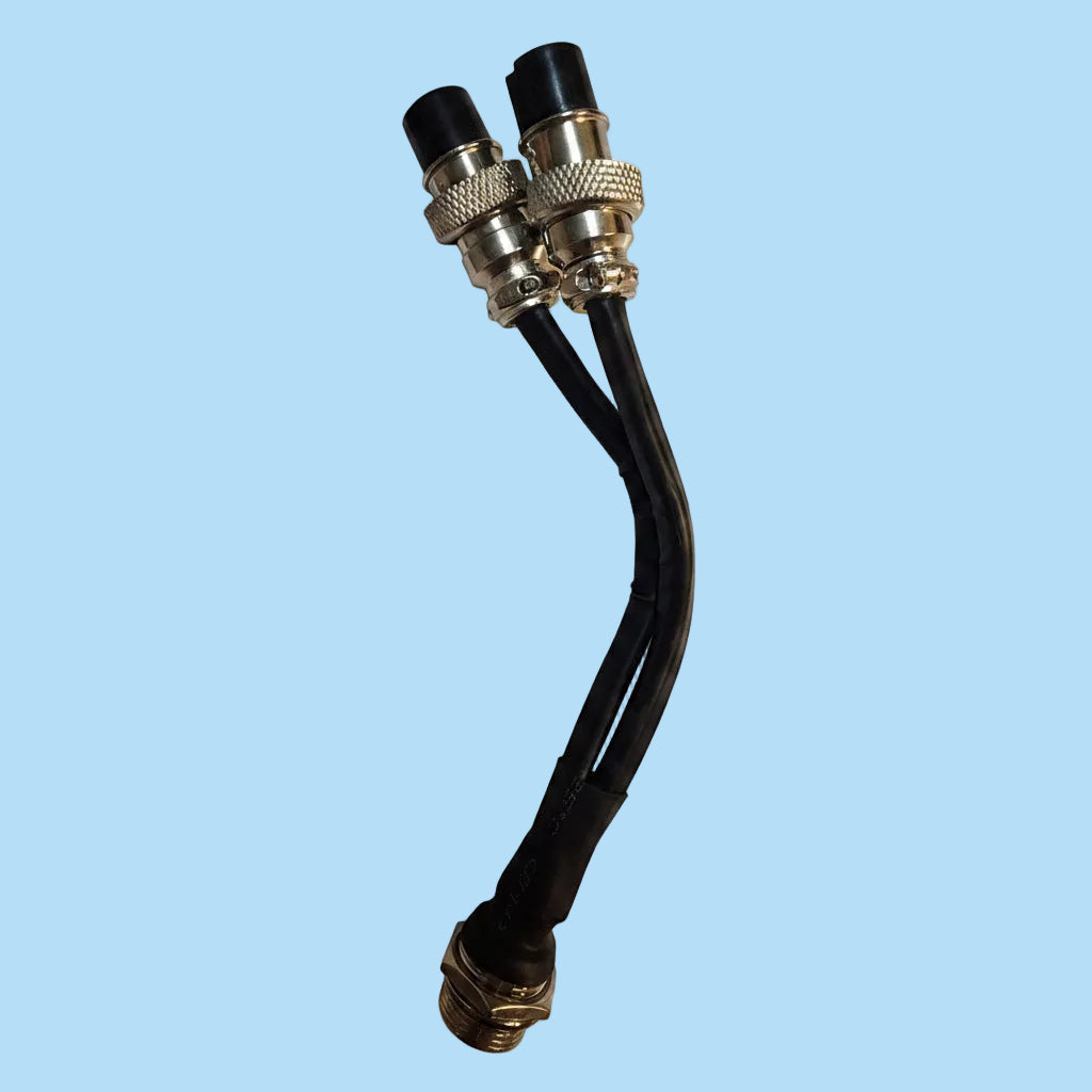 black cable charging port splitter 