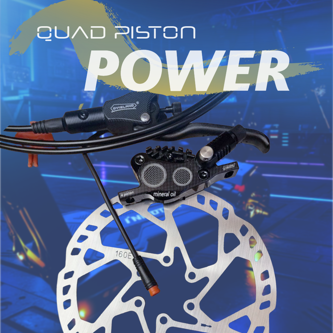Quad Piston Electric Scooter Brake Upgrade Kit
