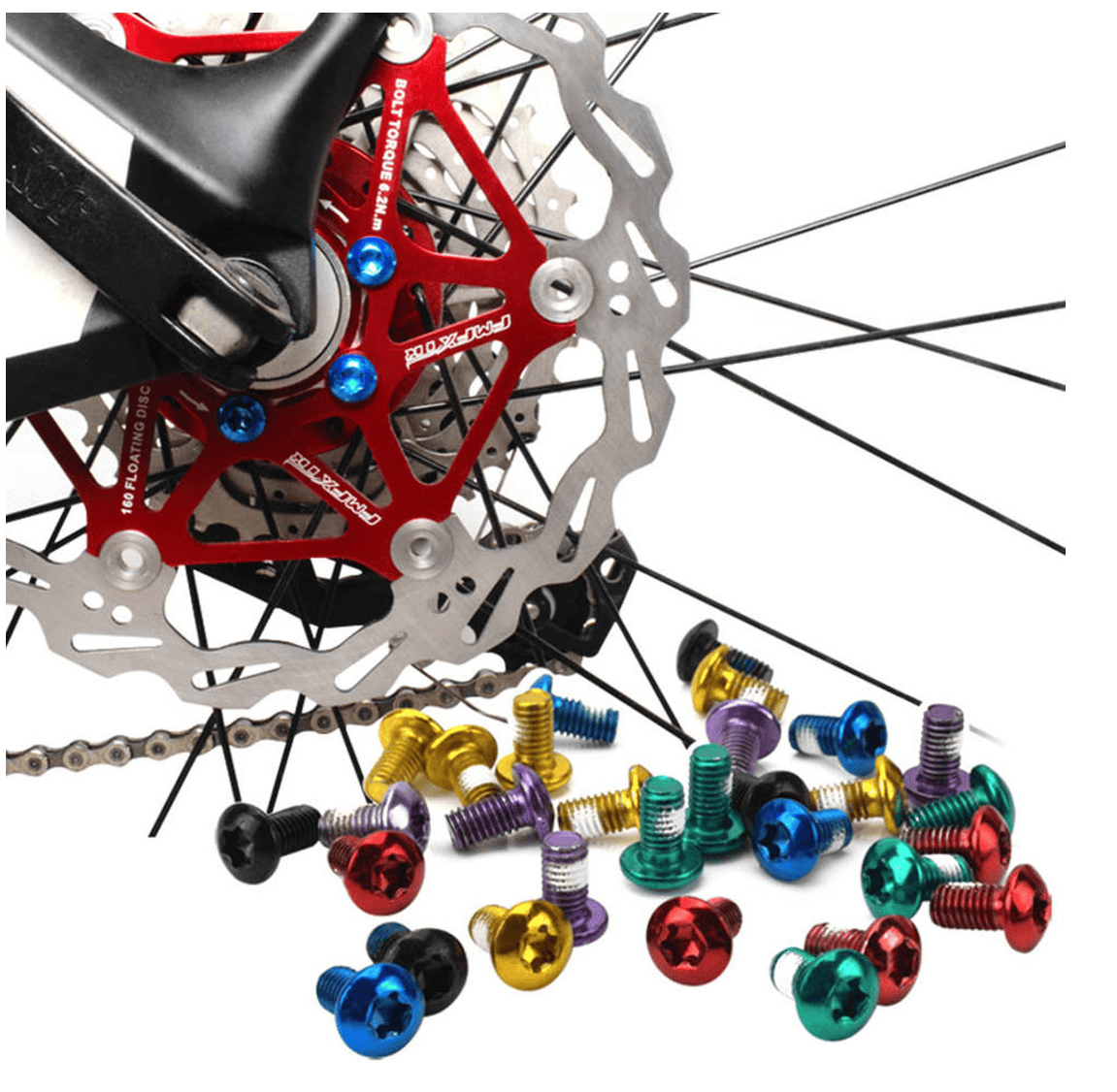 Brake Rotor Screws – Aluminum Alloy (12 pack)