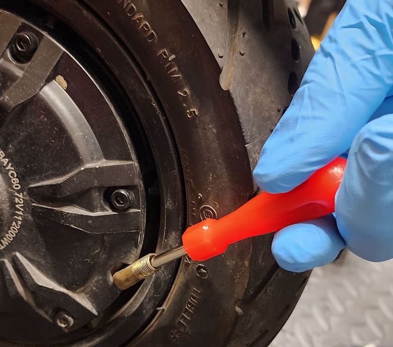electric scooter valve core replacement