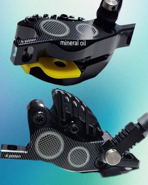 quad piston brakes for electric scooters