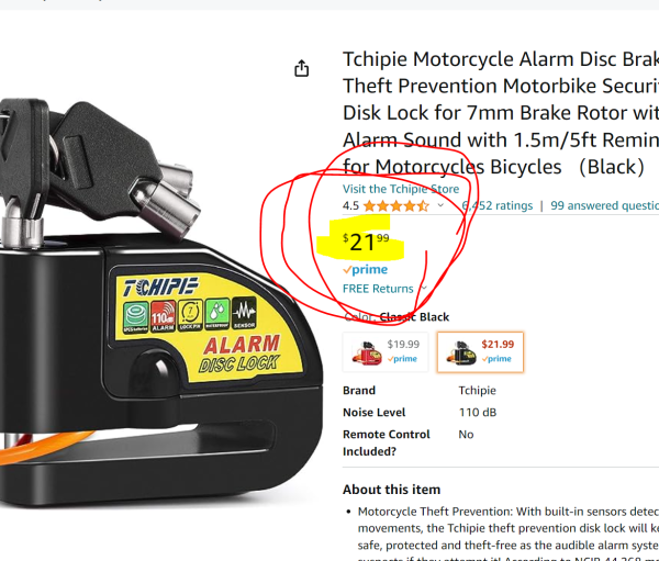 Disc Brake Rotor Alarm 120db - Image 5