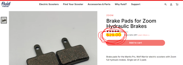 Zoom Electric Scooter Brake Pads - #1 Best Seller! - Image 3